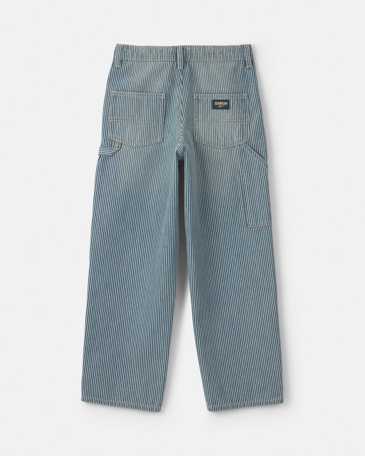 Boys Hickory Stripe Denim Baggy Jeans - Light Wash 3 Boys Hickory Stripe Denim Baggy Jeans - Light Wash