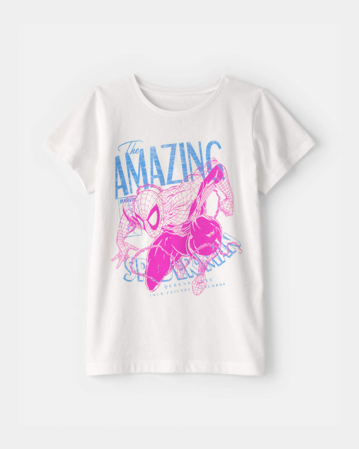 Girls ©Marvel Spider-Man Graphic Tee - White 1 Girls ©Marvel Spider-Man Graphic Tee - White
