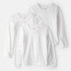 Boys 3-Pack Long-Sleeve Undershirts - White