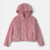 Girls Sherpa Zip-Up Jacket - Pink 16 Girls Sherpa Zip-Up Jacket - Pink