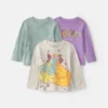 Toddler Girl 3-Pack Disney© Princess Long-Sleeve Multipack Tops