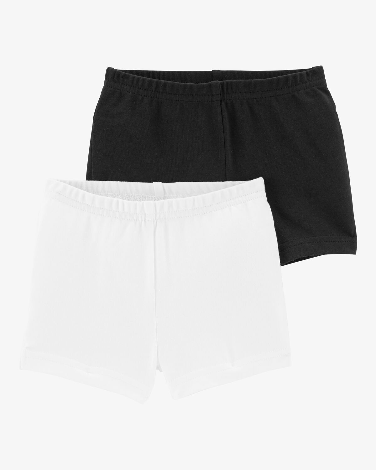 Girls 2-Pack Cartwheel Shorts - Black/White 1 Girls 2-Pack Cartwheel Shorts - Black/White