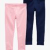 Baby Girl 2-Pack Cotton Stretch Leggings