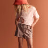 Toddler Girl Mom Shorts - Mauve