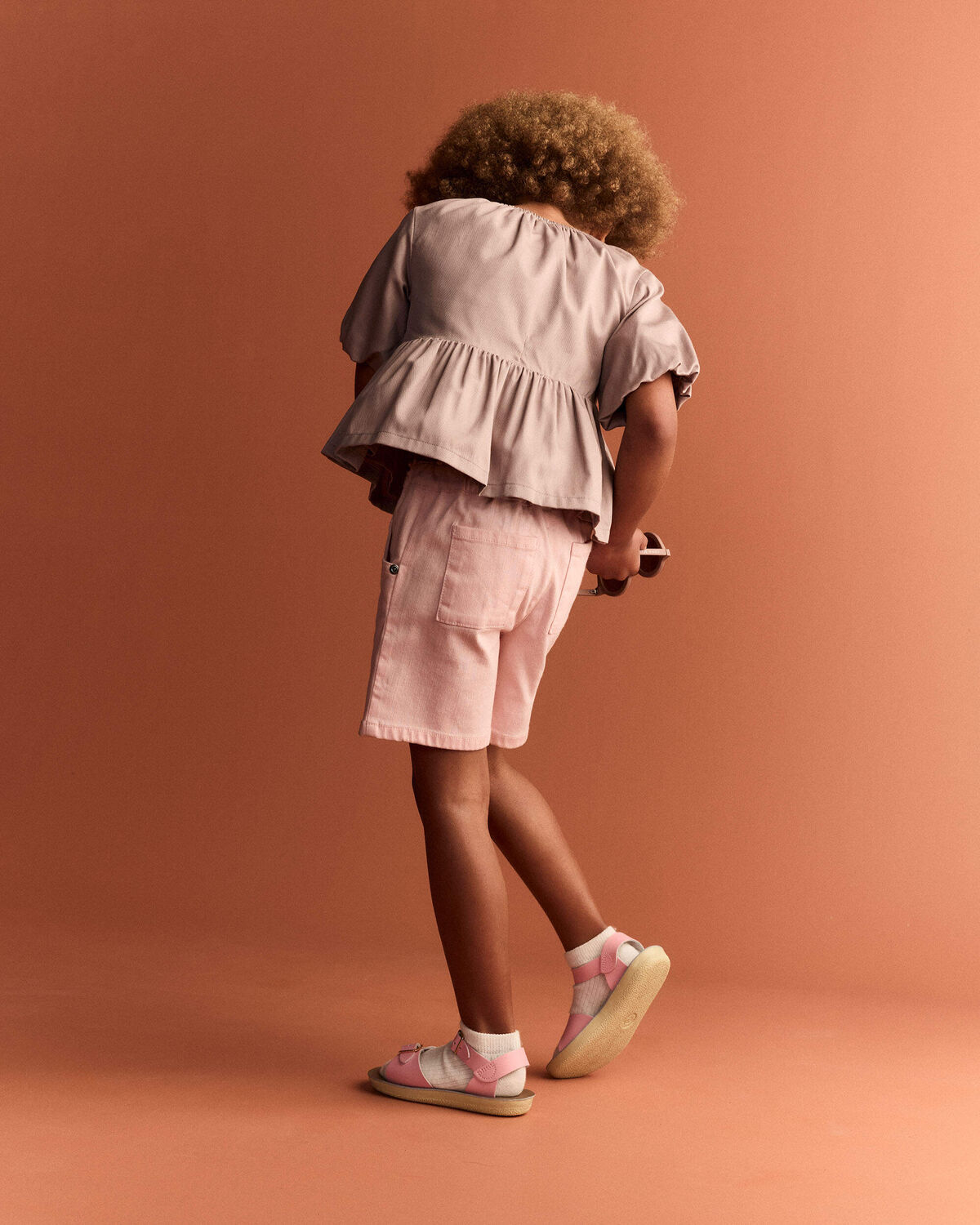 Toddler Girl Bermuda Shorts - Light Pink 5 Toddler Girl Bermuda Shorts - Light Pink