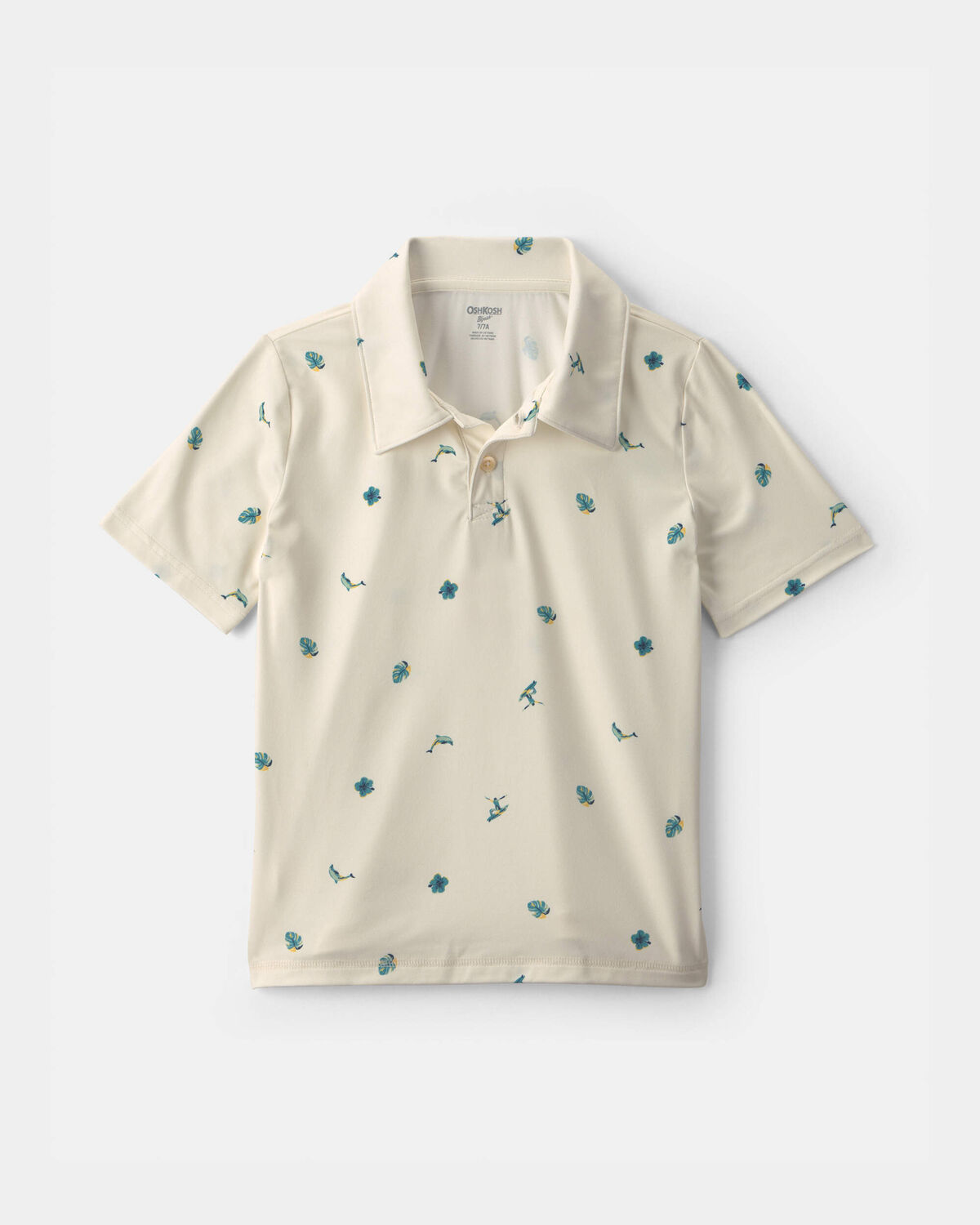Boys Surf Active Polo Shirt - Ivory 1 Boys Surf Active Polo Shirt - Ivory