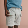 Toddler Boy French Terry Cargo Shorts - Heather Grey
