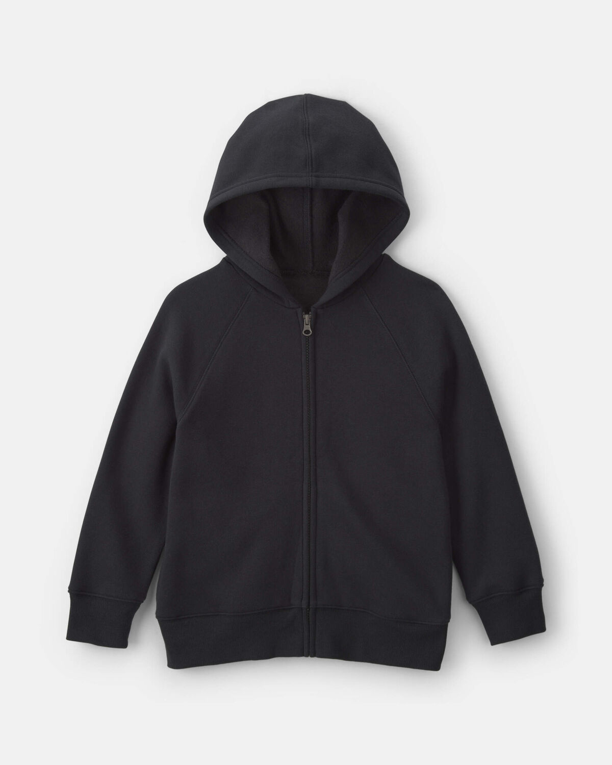 Boys Fleece Zip-Up Hoodie - Black 1 Boys Fleece Zip-Up Hoodie - Black