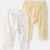 Baby 2-Pack Constellation PurelySoft Pants - Yellow/Cream 7 Baby 2-Pack Constellation PurelySoft Pants - Yellow/Cream