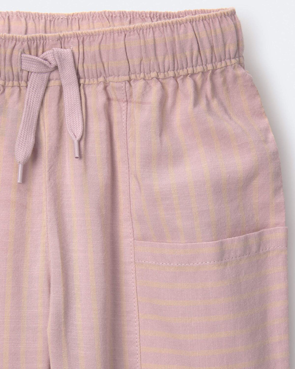 Toddler Girl Pocket Pant in Stripes - Light Pink 7 Toddler Girl Pocket Pant in Stripes - Light Pink