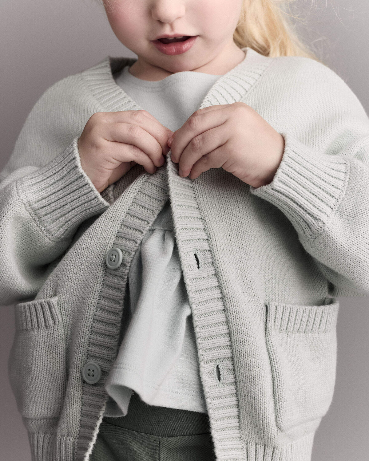 Toddler Girl Cardigan with Avenue Pockets - Light Blue 3 Toddler Girl Cardigan with Avenue Pockets - Light Blue