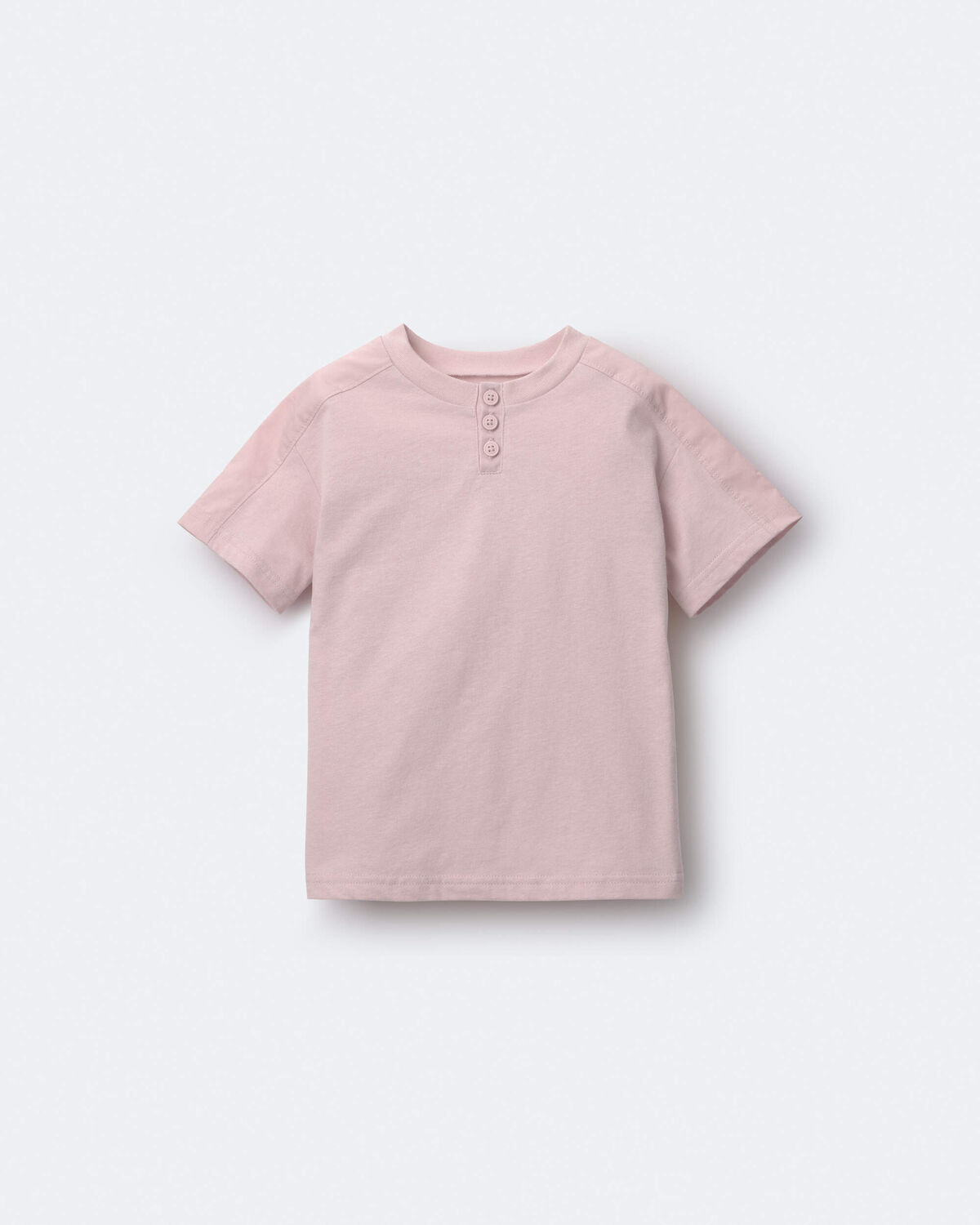 Toddler Henley Tee - Light Pink 2 Toddler Henley Tee - Light Pink