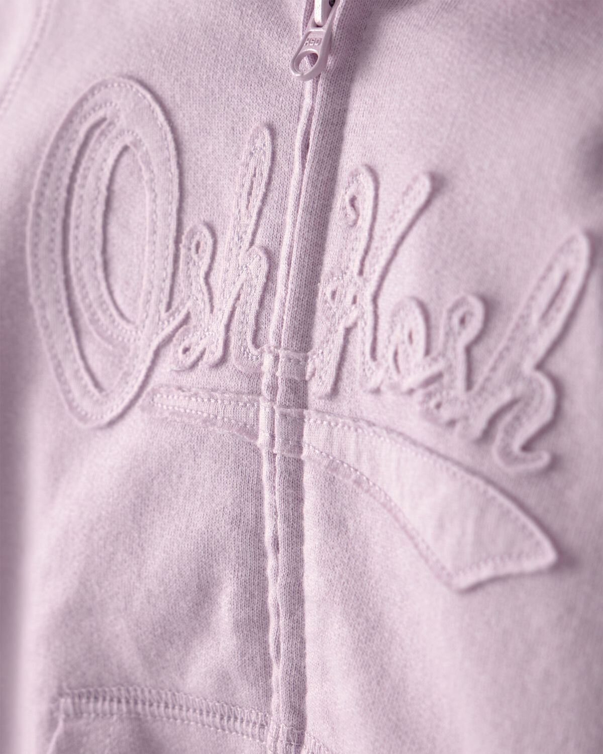 Baby Girl OshKosh Logo Zip-Up Hoodie - Purple 2 Baby Girl OshKosh Logo Zip-Up Hoodie - Purple