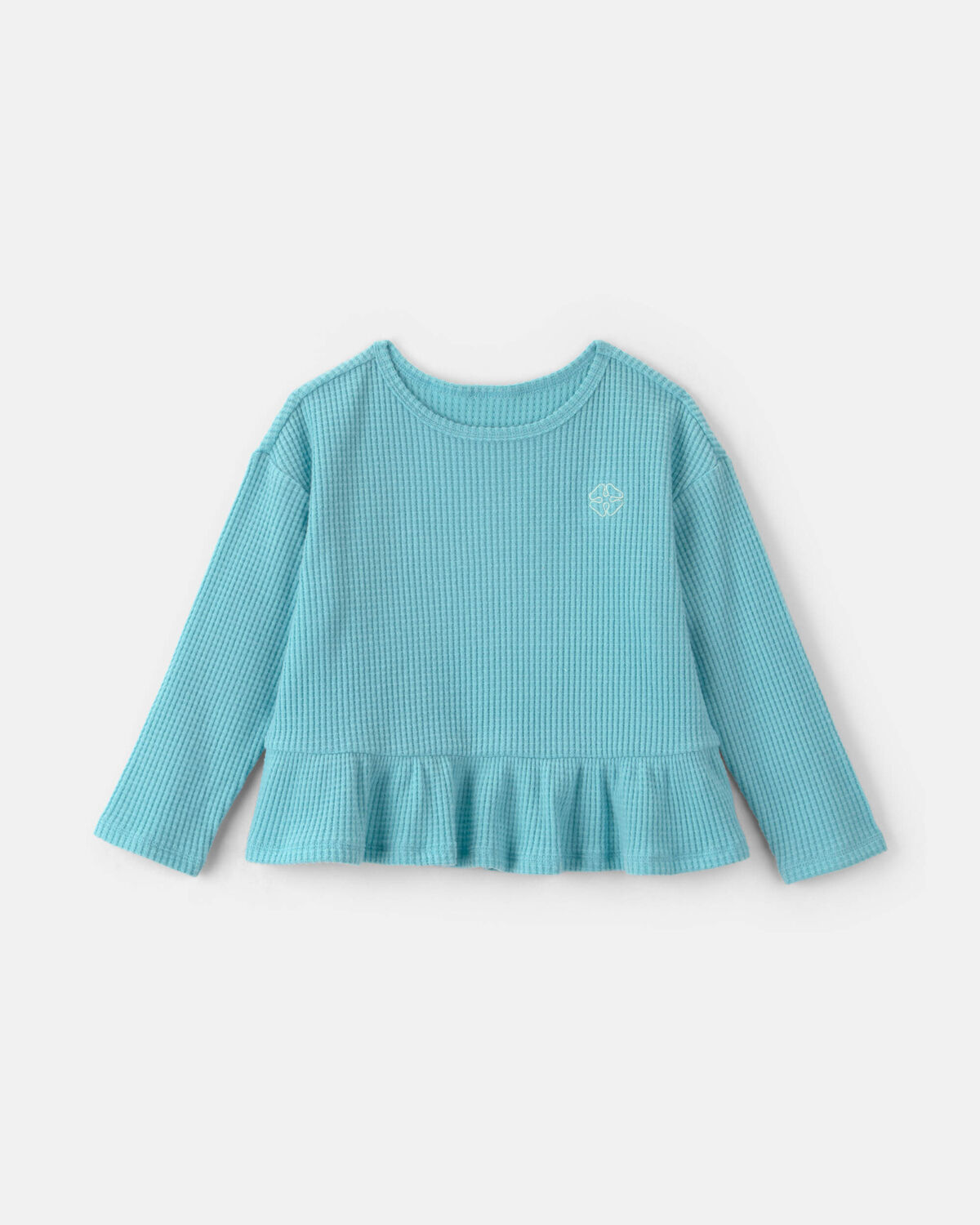 Toddler Girl Thermal Long-Sleeve Top - Turquoise