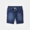 Boys Denim Drawstring Shorts - Dark Wash