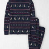 Kids 2-Piece Organic Cotton Fair Isle Pajamas