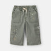 Baby Boy Splatter Paint Wide-Leg Carpenter Pants - Green 9 Baby Boy Splatter Paint Wide-Leg Carpenter Pants - Green