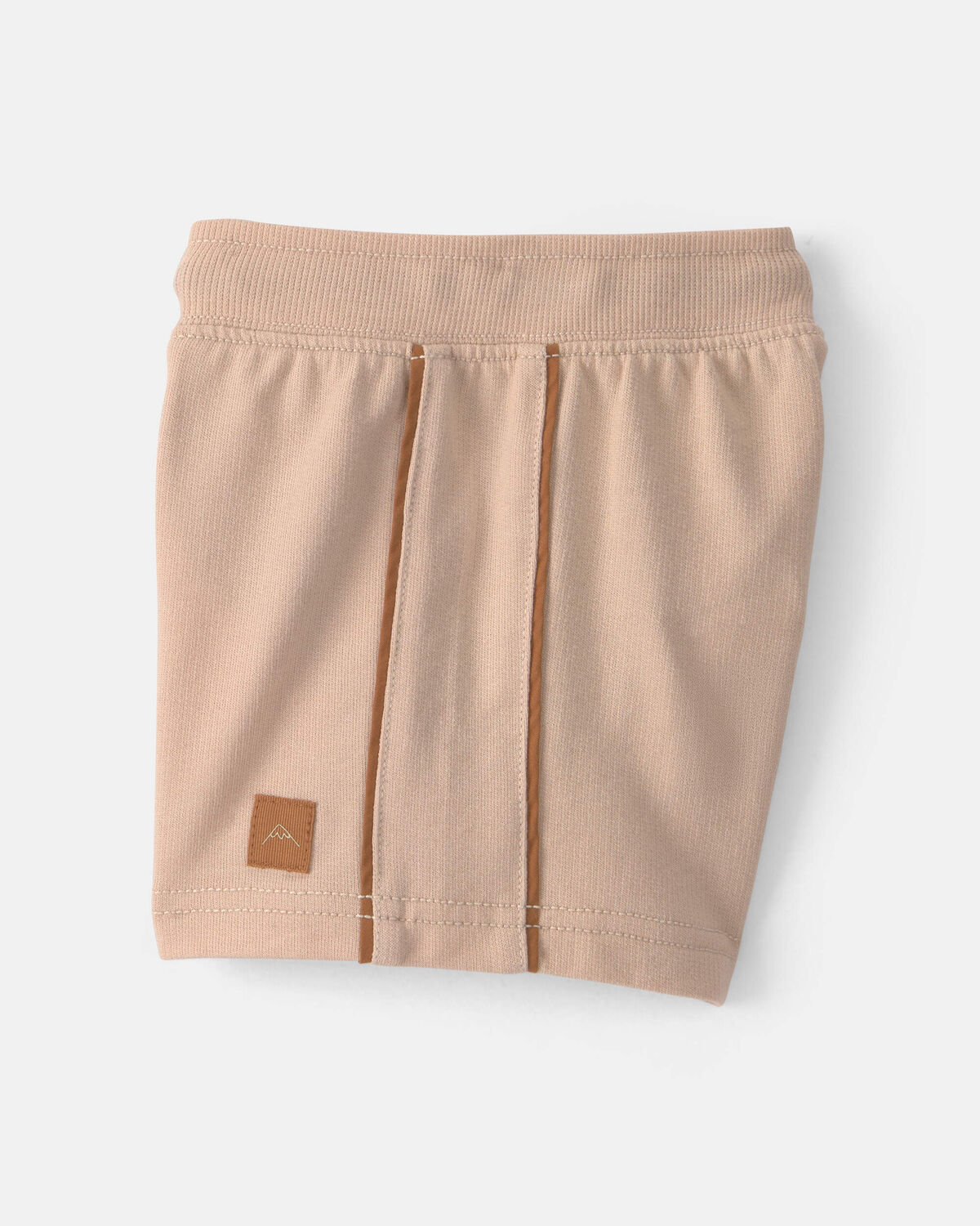 Baby Boy French Terry Shorts - Tan 2 Baby Boy French Terry Shorts - Tan