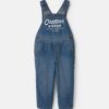 Toddler Logo Denim Overalls - Dark Wash