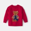 Baby Girl Bear Sweater - Red