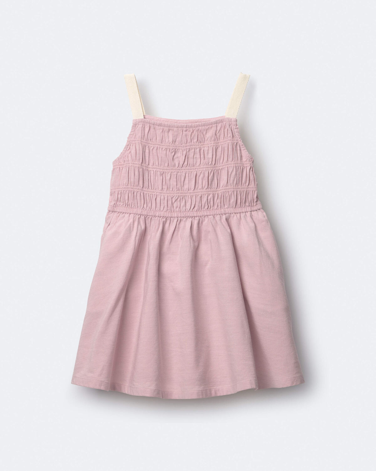 Toddler Girl Smocked Dress - Light Pink 2 Toddler Girl Smocked Dress - Light Pink