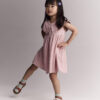 Toddler Girl Ruffle Collar Dress - Light Pink 12 Toddler Girl Ruffle Collar Dress - Light Pink
