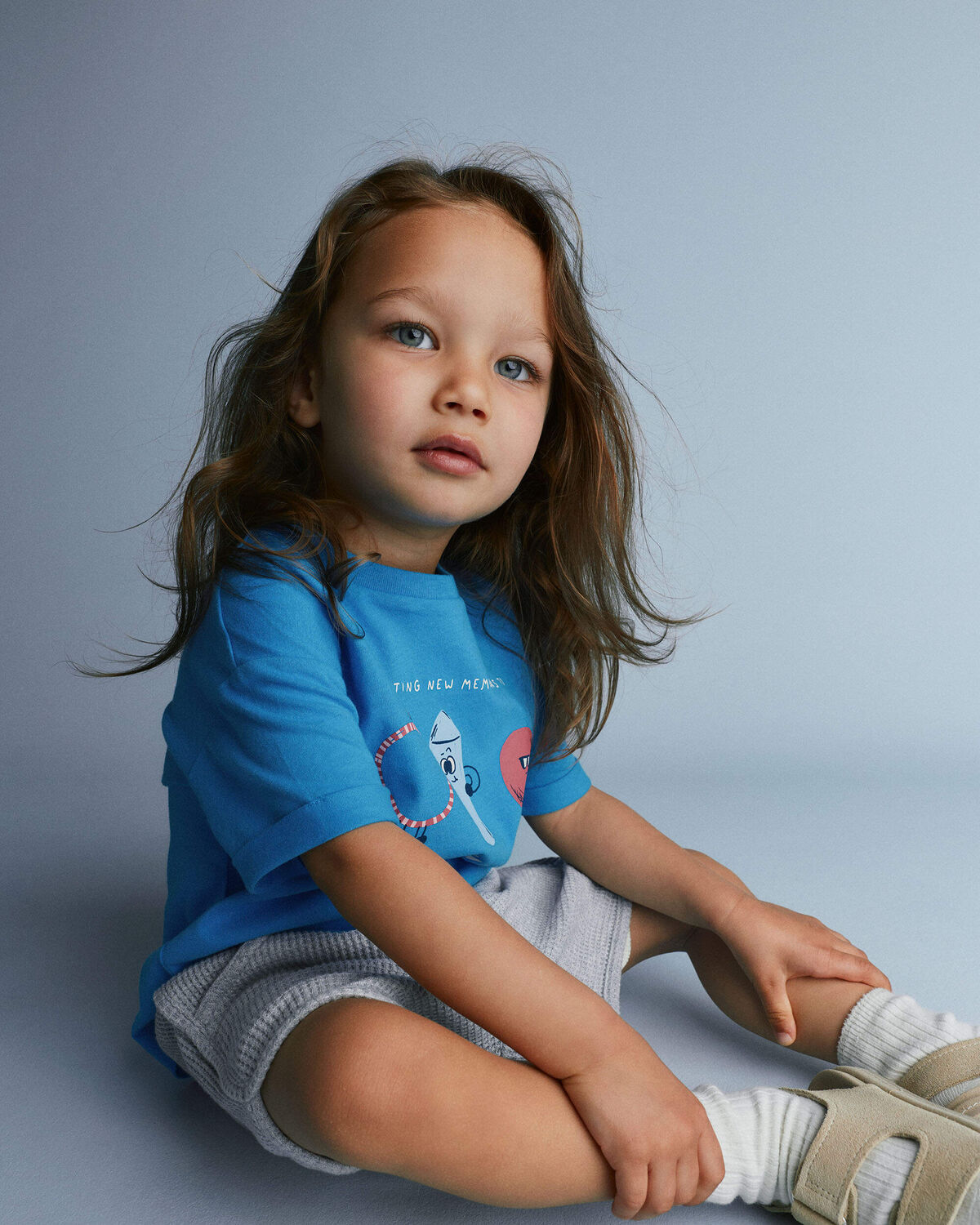 Toddler 'Recreation Club' Rolled Cuff Tee - Blue 3 Toddler 'Recreation Club' Rolled Cuff Tee - Blue