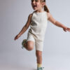 Toddler Girl Ribbed Playtime Tank Top - Cream 10 Toddler Girl Ribbed Playtime Tank Top - Cream
