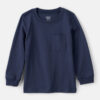 Baby Boy Long-Sleeve Pocket Tee - Navy