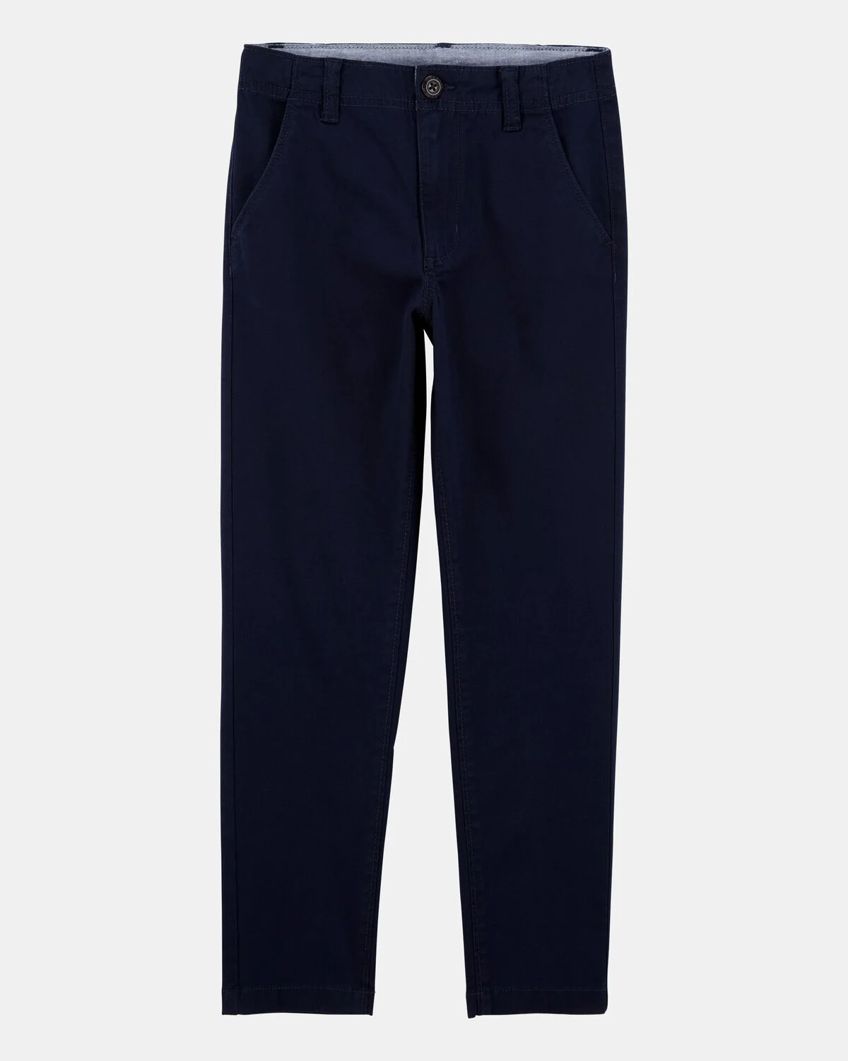 Kid Slim Tapered Chino Pants - Navy 1 Kid Slim Tapered Chino Pants - Navy