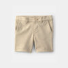 Toddler Girl Uniform Ponte Knit Shorts - Khaki