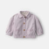 Baby Girl Twill Bomber Jacket - Purple