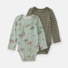 Baby Boy 2-Pack Desert PurelySoft™ Long-Sleeve Multipack Bodysuits - Green