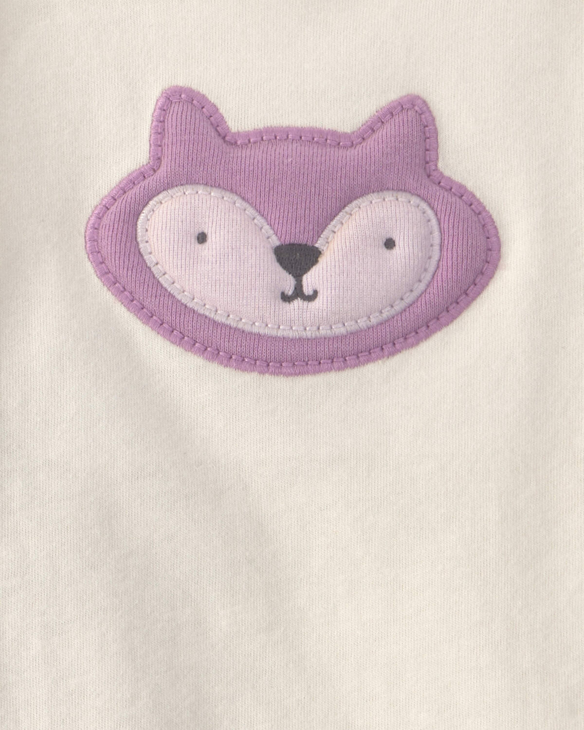Baby Girl 3-Piece Fox Long-Sleeve Top & Pant Set - Purple/Cream 4 Baby Girl 3-Piece Fox Long-Sleeve Top & Pant Set - Purple/Cream