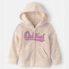 Baby Girl Heart OshKosh Logo Fleece Zip-Up Hoodie - Cream 10 Baby Girl Heart OshKosh Logo Fleece Zip-Up Hoodie - Cream