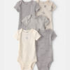 Baby 5-Pack Elephant Multipack Bodysuits 11 Baby 5-Pack Elephant Multipack Bodysuits