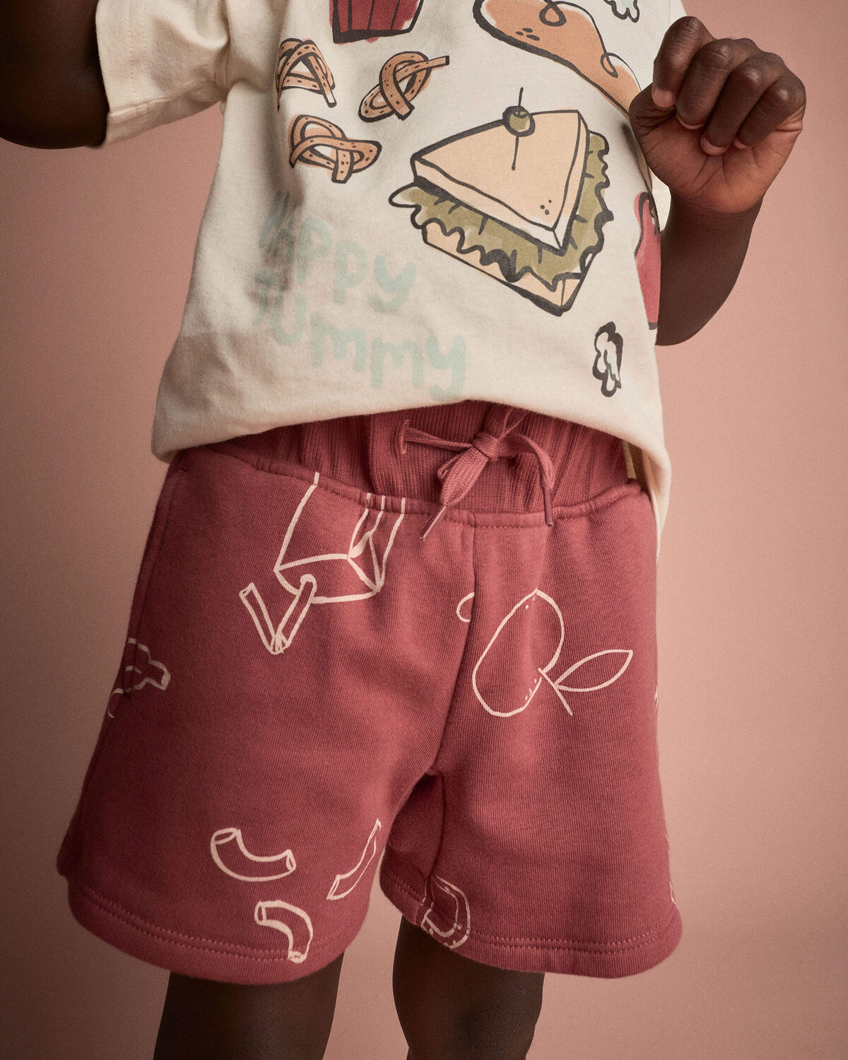 Toddler City Park™ Short in Snack Print - Red 1 Toddler City Park™ Short in Snack Print - Red