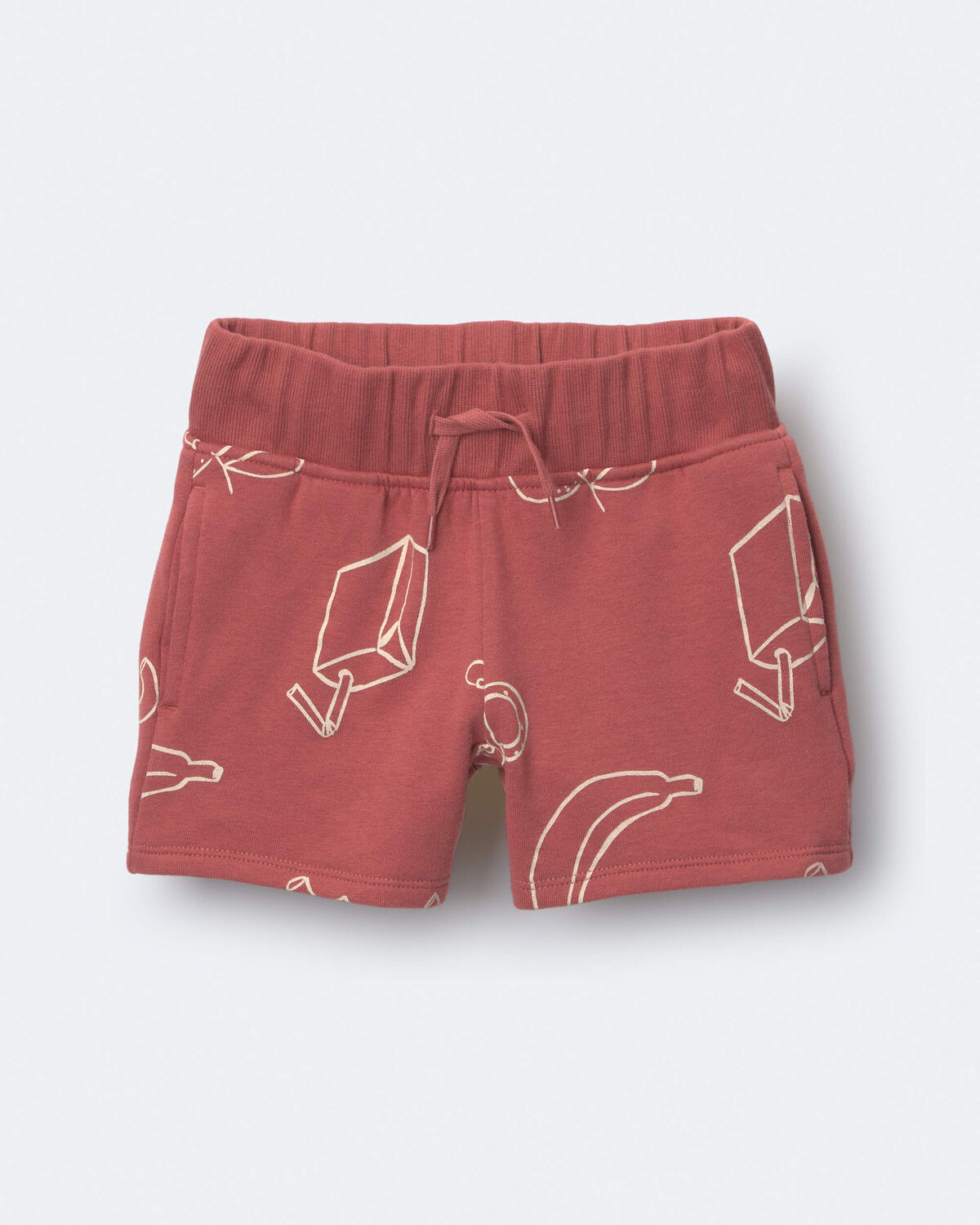 Toddler City Park™ Short in Snack Print - Red 2 Toddler City Park™ Short in Snack Print - Red