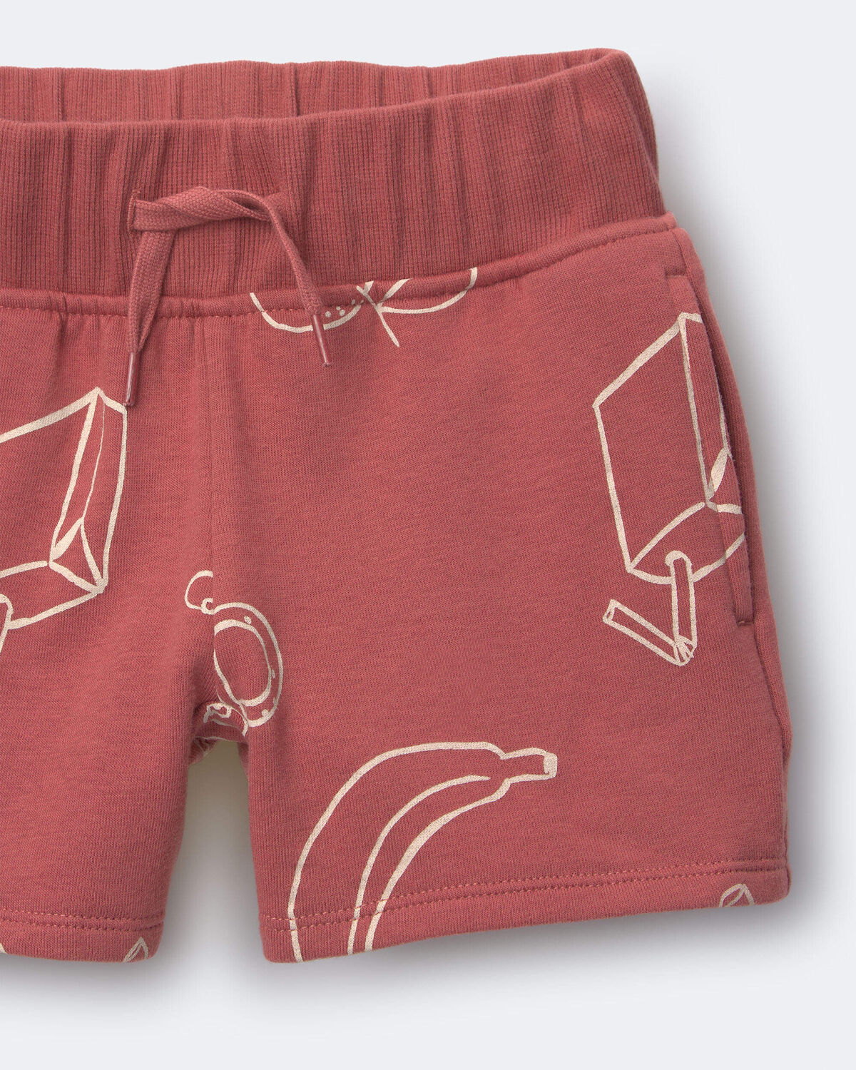 Toddler City Park™ Short in Snack Print - Red 4 Toddler City Park™ Short in Snack Print - Red