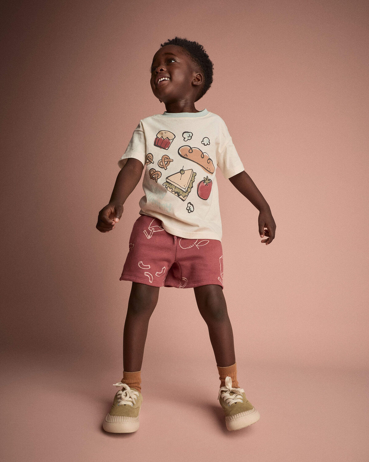 Toddler City Park™ Short in Snack Print - Red 5 Toddler City Park™ Short in Snack Print - Red