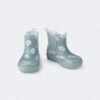 Toddler Rainboots in Rain Cloud Print - Pale Blue
