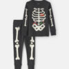 Toddler 2-Piece Halloween Glow in the Dark Skeleton 100% Cotton Snug Fit Pajama Set - Charcoal 12 Toddler 2-Piece Halloween Glow in the Dark Skeleton 100% Cotton Snug Fit Pajama Set - Charcoal