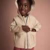 Toddler Boy Zip-Up Hooded Jacket with Pockets - Khaki