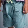 Toddler Boy French Terry Cargo Shorts - Teal