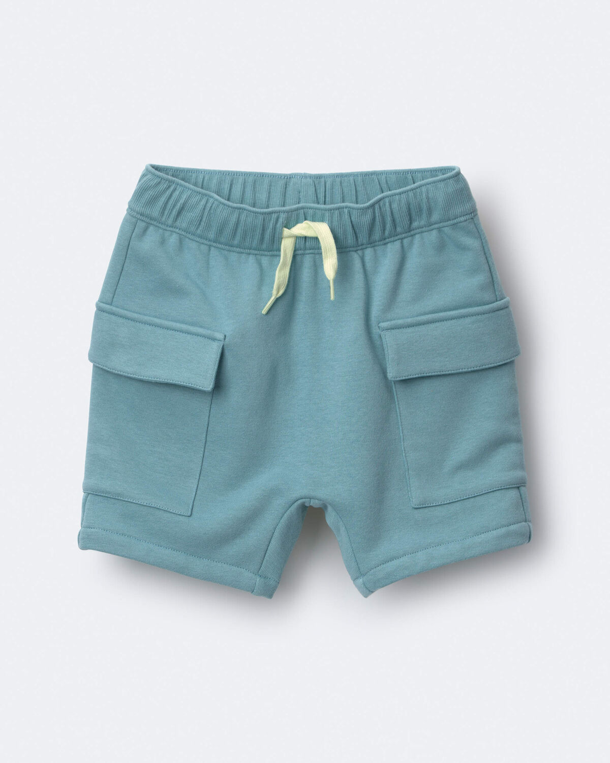 Toddler Boy French Terry Cargo Shorts - Teal