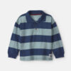 Toddler Boy Striped Long-Sleeve Henley T-Shirt - Navy Blue