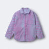 Toddler Boy Button-Down Long-Sleeve Shirt in Stripes - Blue/Purple