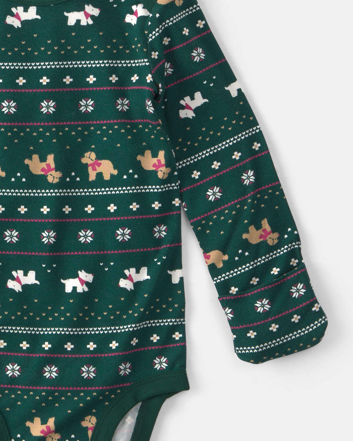 Baby 2-Piece Fair Isle PurelySoft™ Long-Sleeve Bodysuit & Pant Set - Green 2 Baby 2-Piece Fair Isle PurelySoft™ Long-Sleeve Bodysuit & Pant Set - Green