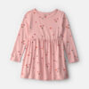 Toddler Girl Pumpkin Long-Sleeve Dress - Pink
