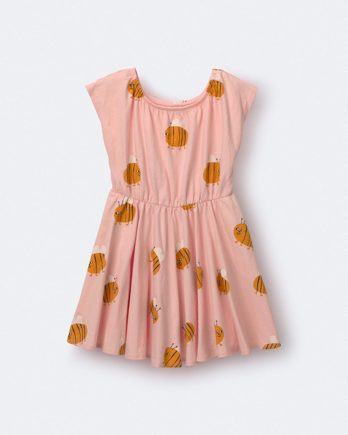 Toddler Girl Avenue Twirl™ Dress in Bee Print - Light Pink 2 Toddler Girl Avenue Twirl™ Dress in Bee Print - Light Pink